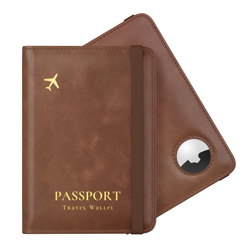 Travel Wallet Slim - ABRT-Passport Holder, Airtag için RFID Engelleme