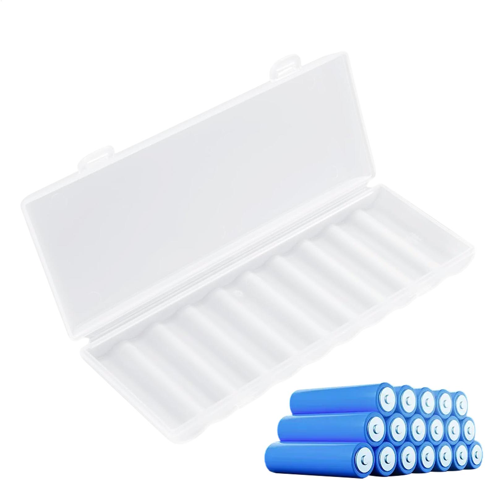 Travel Accessories Kids - 10 Bölmeli Taşınabilir Şeffaf Plastik Pil