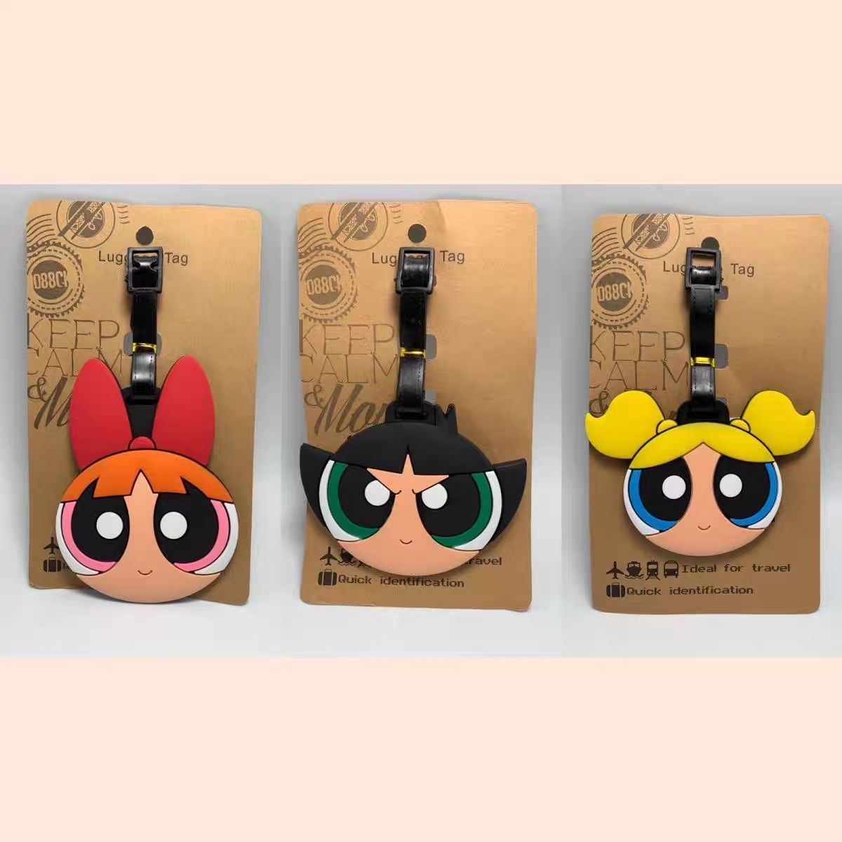 Travel Accessories And Bags - Anime Powerpuff Girls Çanta Süsü Kawaii