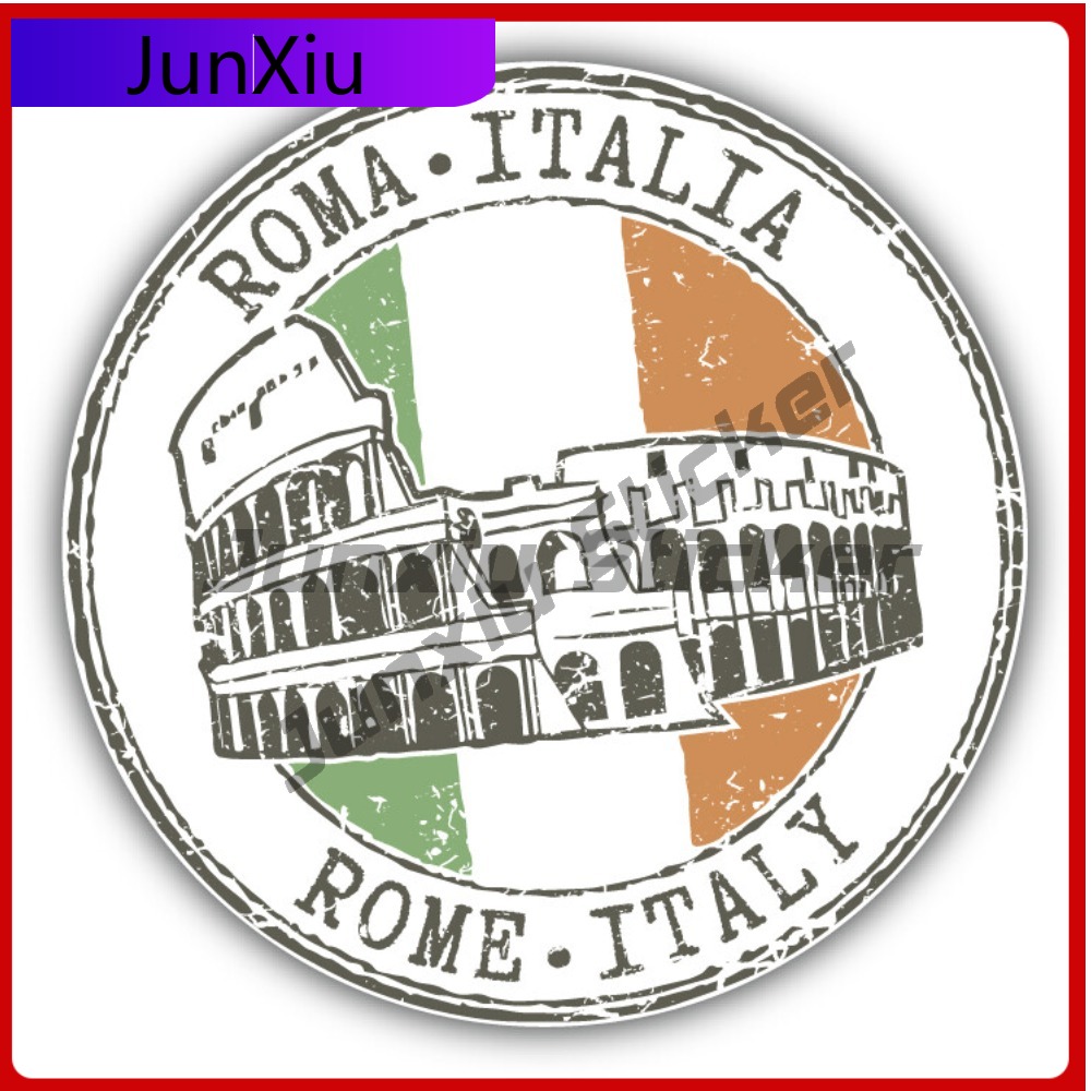Travel Accessories Rome - Roma İtalya Grunge Seyahat Bayrağı Damga