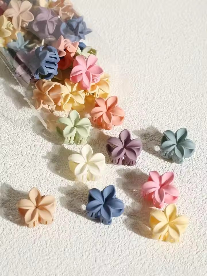 Travel Accessories Kids - 10/15 adet 4cm Saç Tokası Tatlı