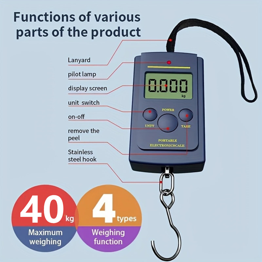 40 kg Çok Fonksiyonlu Mini Ele - Travel Accessories Electronics incelemesi ve fiyatı
