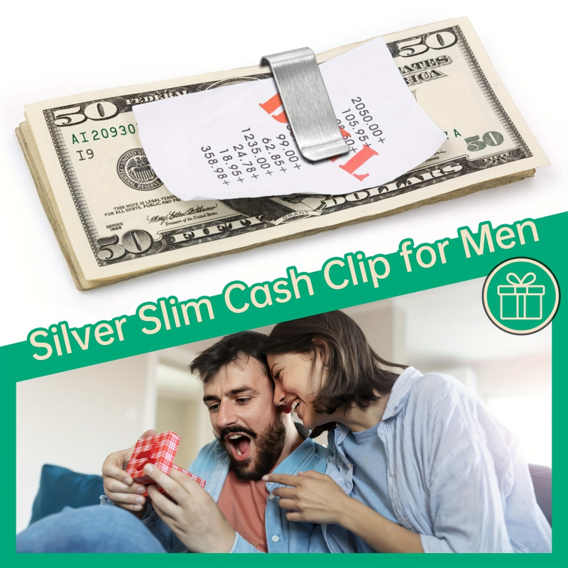 20PCS Paslanmaz Çelik Gümüş İn - Travel Wallet Slim incelemesi ve fiyatı