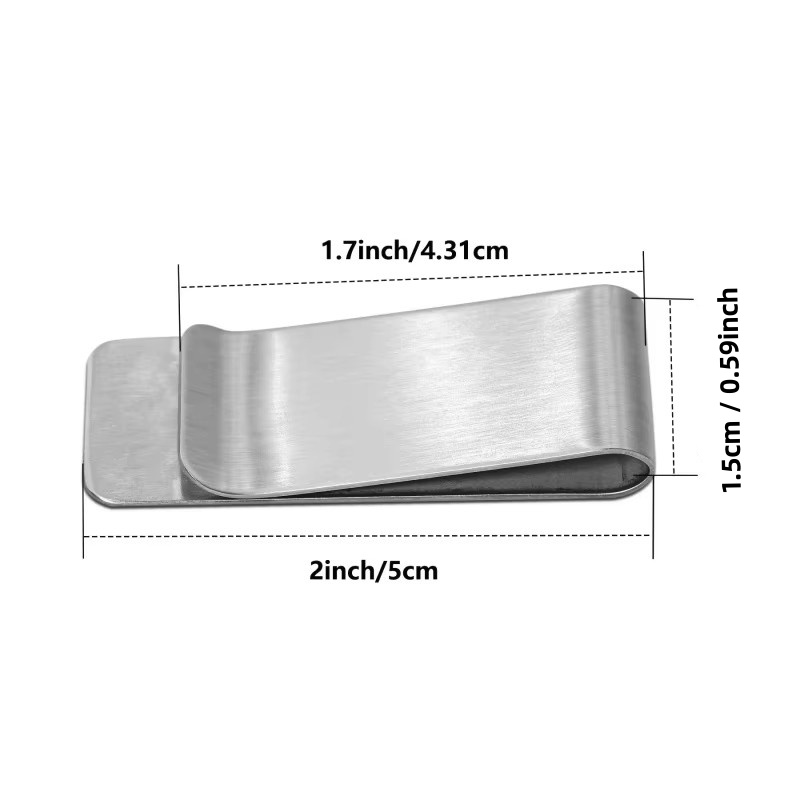 20PCS Paslanmaz Çelik Gümüş İn - Travel Wallet Slim incelemesi ve fiyatı