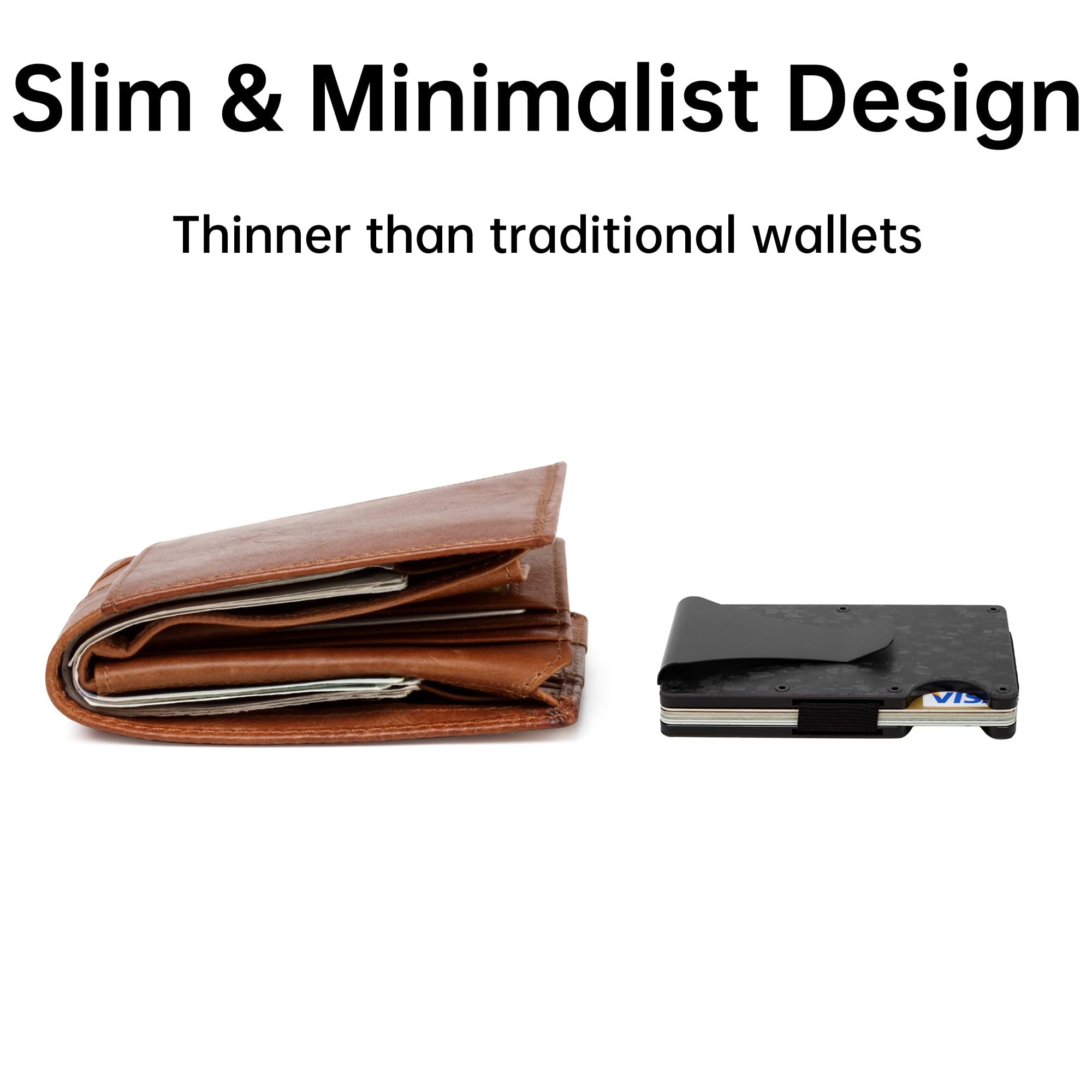 Karbon Fiber Cüzdan, Metal Par - Travel Wallet Slim incelemesi ve fiyatı